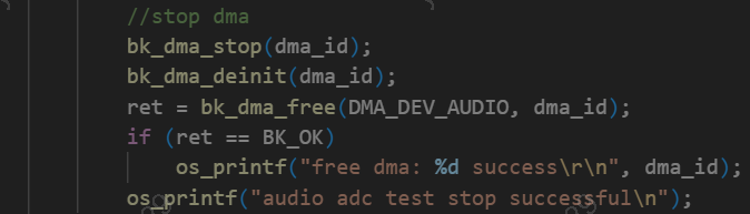 DMA repeat mode stop