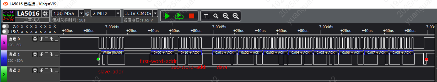 i2c_Sequence_ZD24C128A